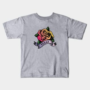 Yellow Rose Of Texas Kids T-Shirt